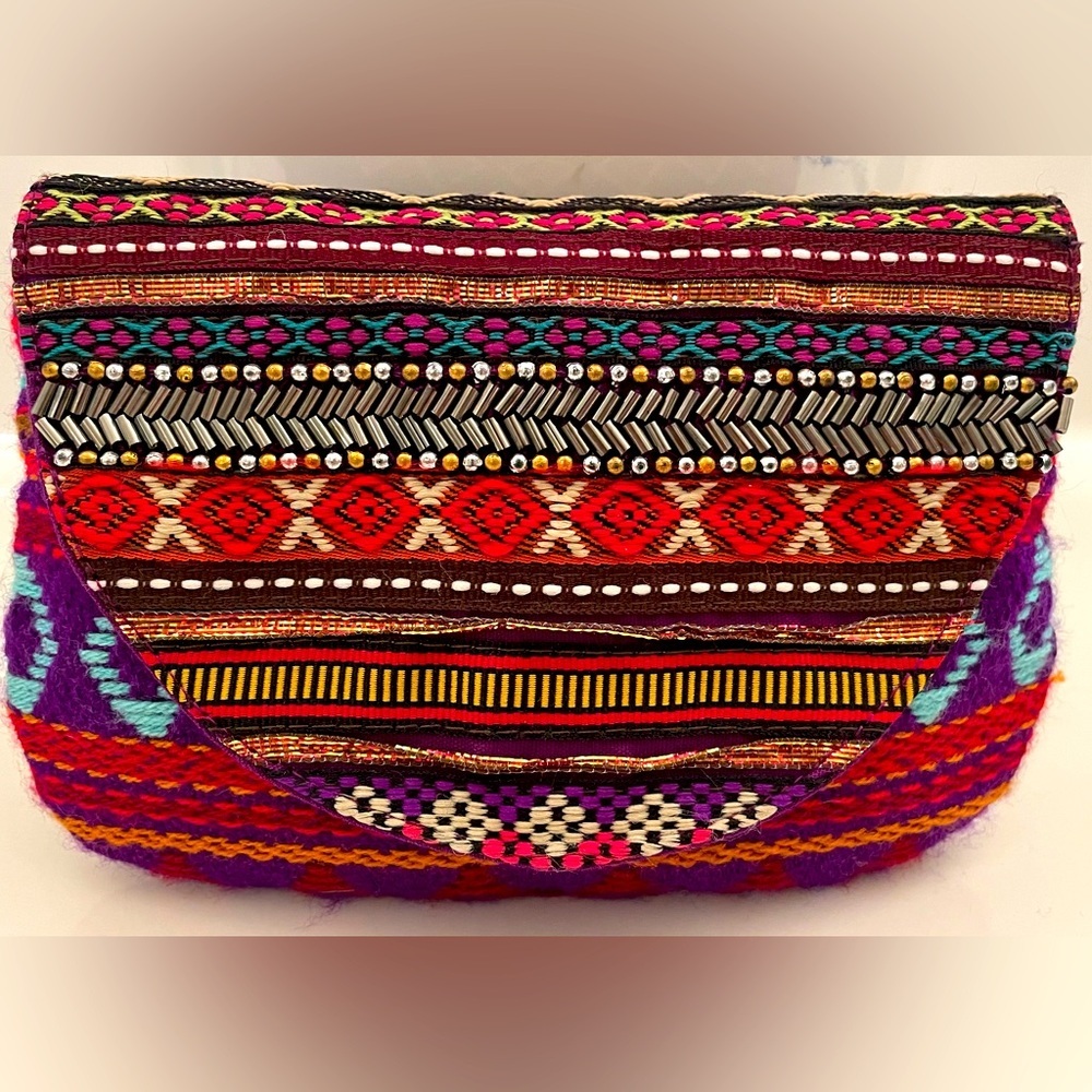 World Market Women Beaded Clutch/Coin Purse - Picture 3 of 10